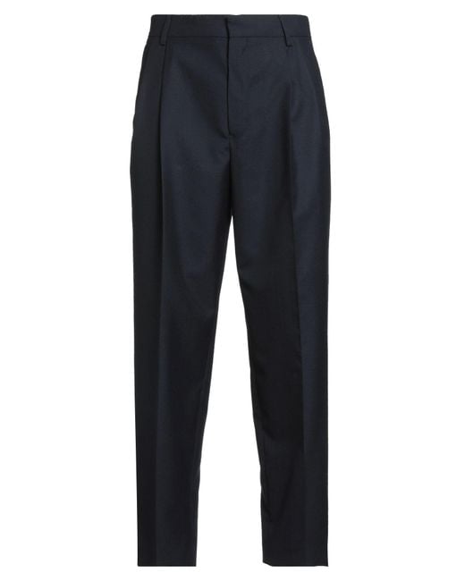Dries Van Noten Blue Pants Wool for men