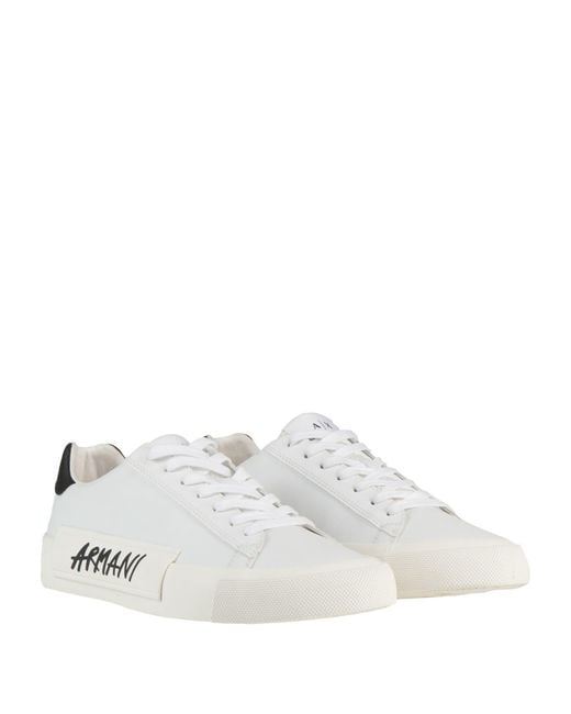 ARMANI EXCHANGE White Trainers for men