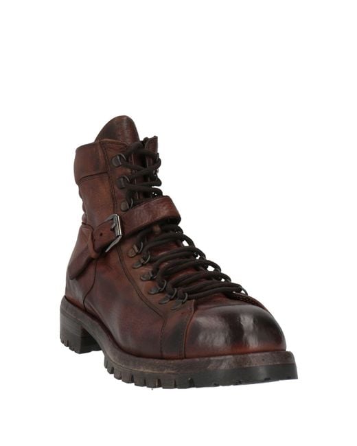 Eleventy Brown Ankle Boots Leather for men