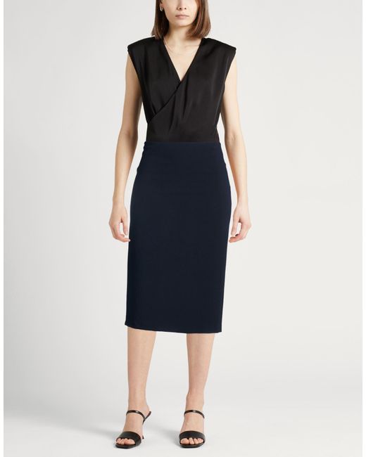 Vince Blue Midi Skirt