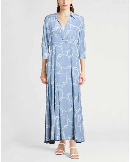 Barba Napoli Blue Maxi Dresses