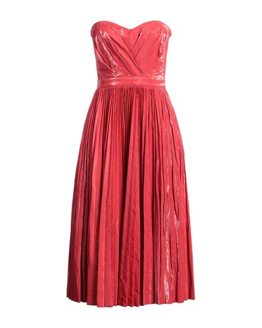 Elisabetta Franchi Red Midi-Kleid