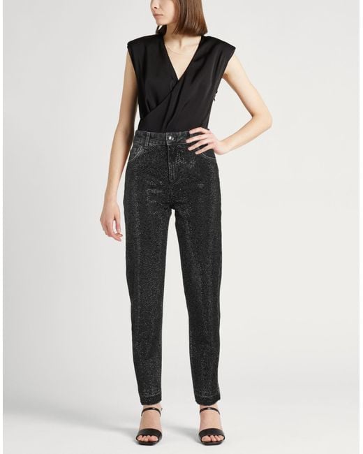 Liu Jo Black Jeans Cotton