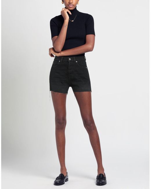 Saint Laurent Black Denim Shorts