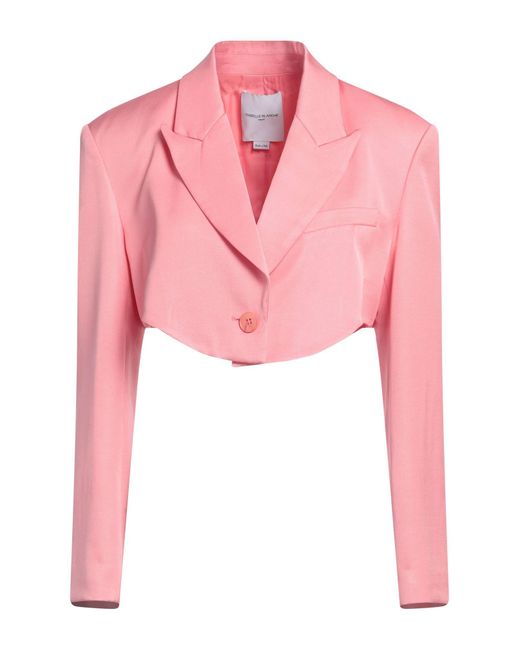 Isabelle Blanche Pink Blazer Viscose, Tencel, Linen