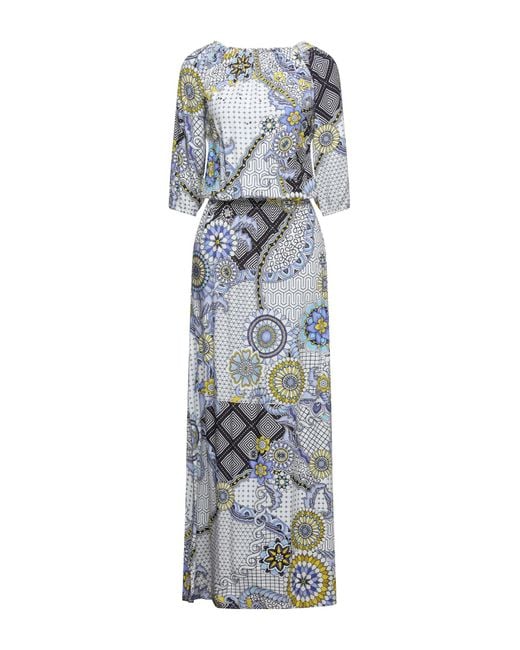 Robe Longue Synthetique Desigual En Coloris Violet Lyst
