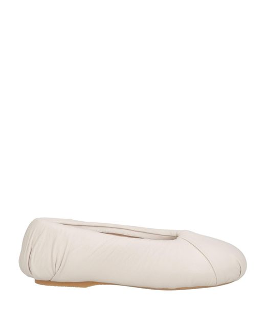 J.W. Anderson Natural Ballet Flats Leather