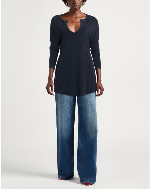 Transit Blue Par-Such Midnight Sweater Lyocell, Cashmere, Silk, Elastane