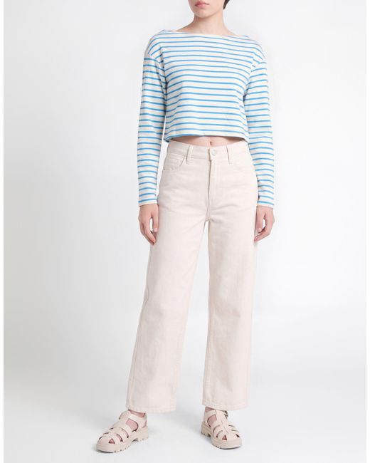 Semicouture Blue Azure T-Shirt Cotton