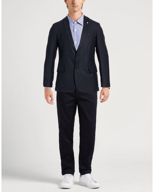 Gant Blue Blazer Wool, Polyester for men