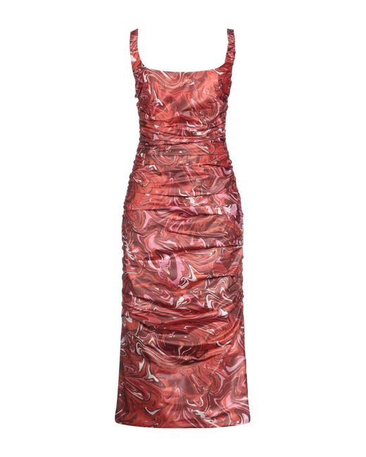 Maisie Wilen Red Midi Dress
