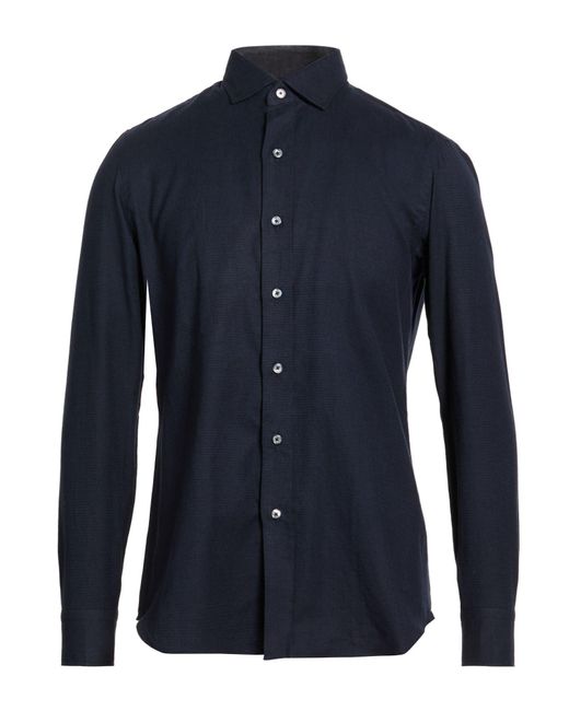 Salvatore Piccolo Blue Shirt for men