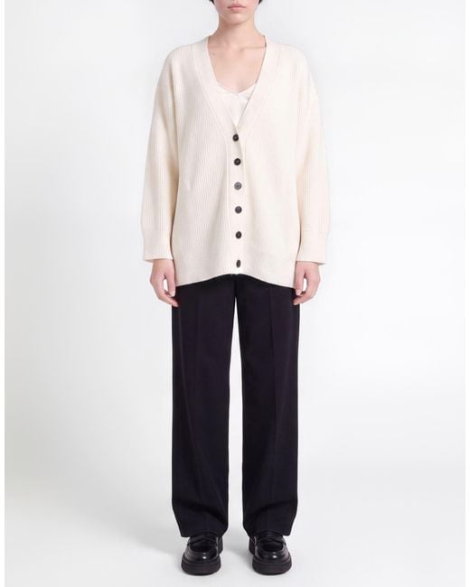 Ballantyne White Cream Cardigan Wool