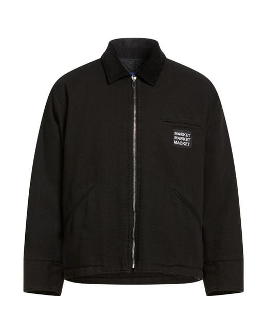 Market Black Jacket Cotton for men