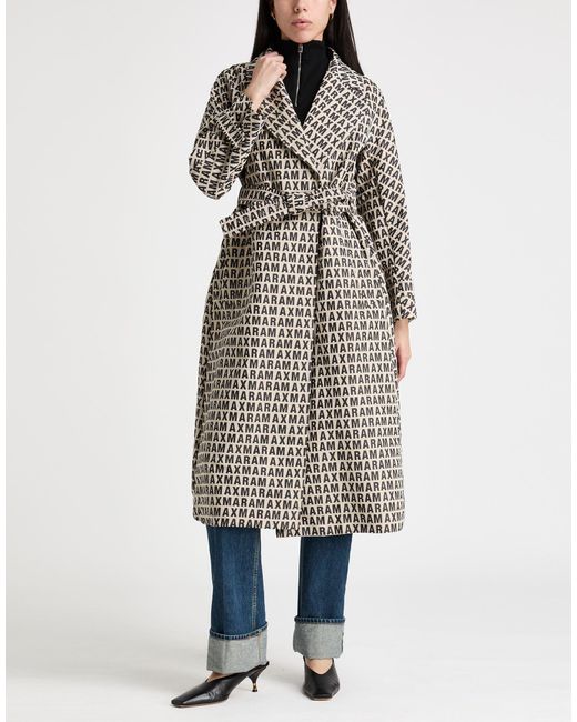 Max Mara Multicolor Overcoat & Trench Coat