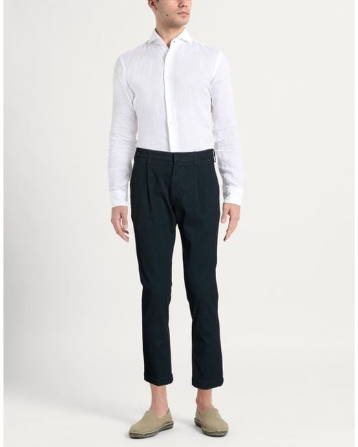 Entre Amis Blue Midnight Pants Cotton, Polyester, Viscose, Elastane for men