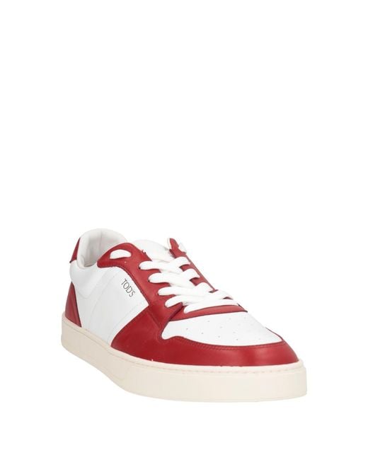 Tod's Red Sneakers Leather for men