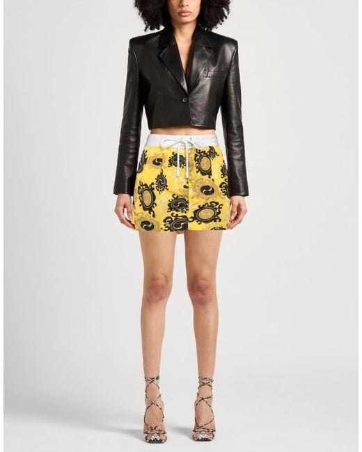 DSquared² Metallic Mini Skirt Polyamide, Polyester