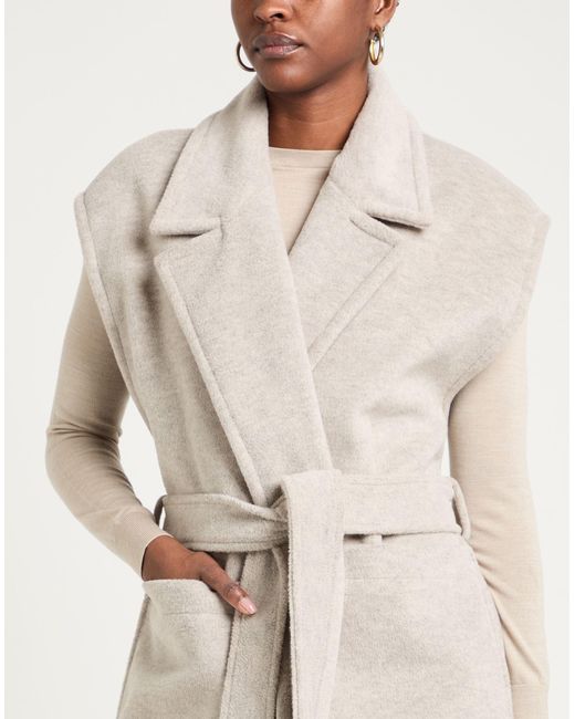 Please White Light Coat Polyester, Viscose
