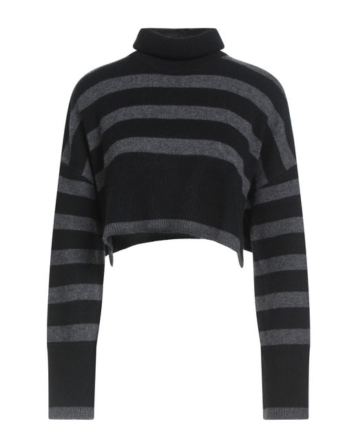 P.A.R.O.S.H. Black Rollkragenpullover