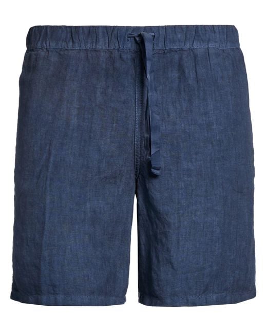 120% Lino Blue Shorts & Bermuda Shorts for men