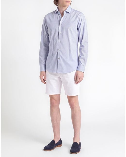 Manuel Ritz Blue Shirt Cotton for men