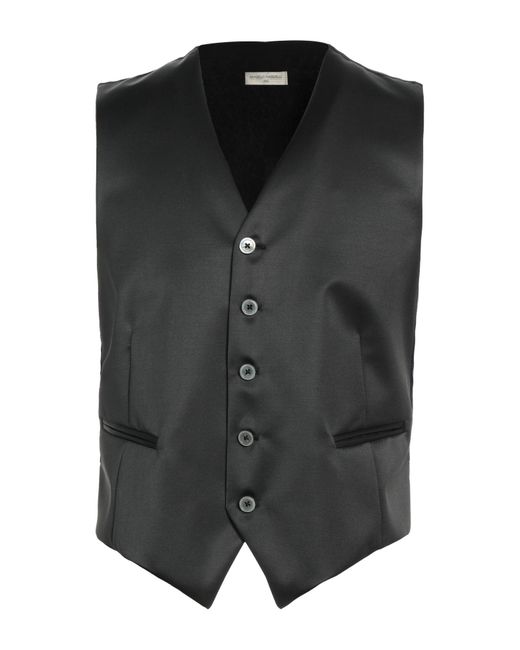 Angelo Nardelli Black Waistcoat for men