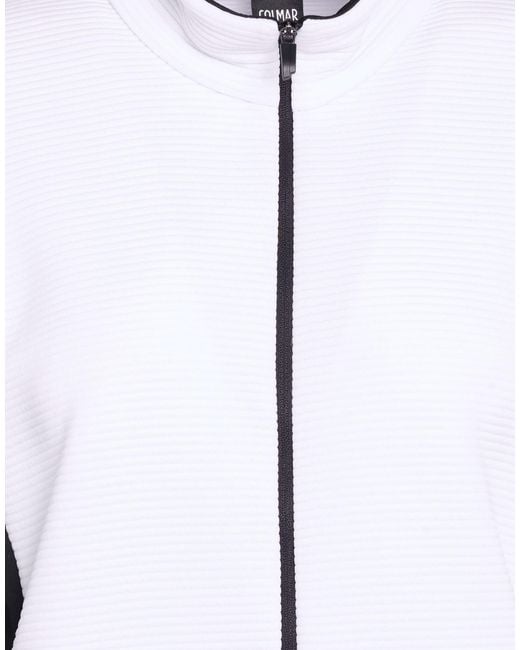 Colmar White Sweatshirt Polyester, Elastane