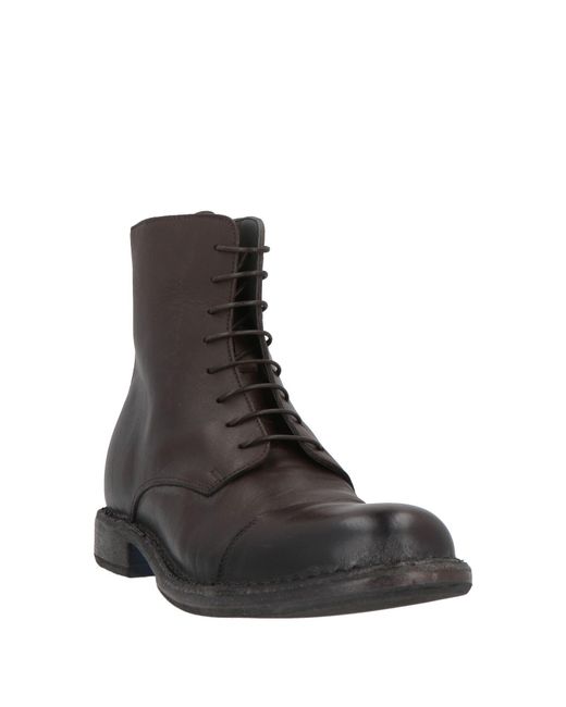 Moma Brown Dark Ankle Boots Calfskin