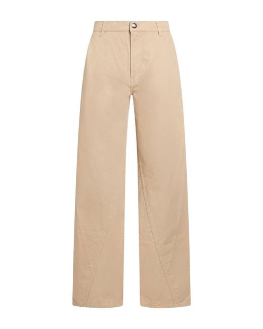 Anine Bing Natural Pants Cotton