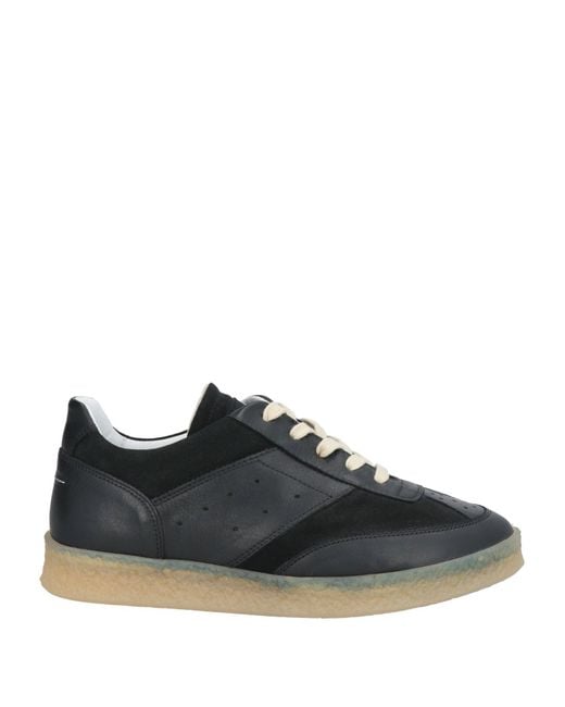 MM6 by Maison Margiela Black Sneakers Leather