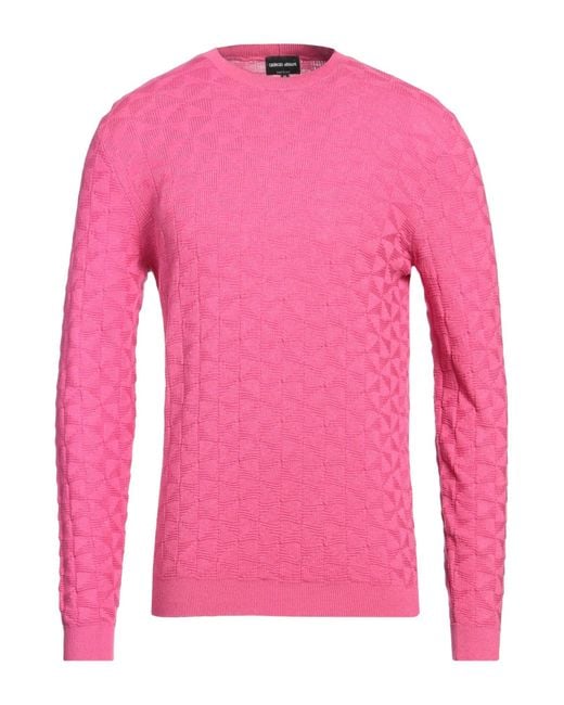 Giorgio Armani Pullover in Pink für Herren