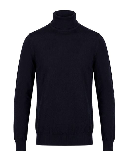 Alpha Studio Blue Turtleneck for men