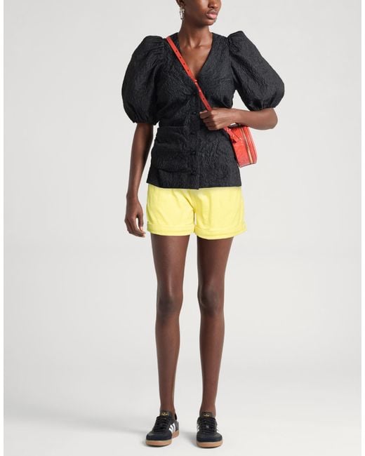 Blugirl Blumarine Yellow Shorts & Bermuda Shorts Cotton, Elastane