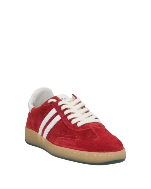 ED PARRISH Red Sneakers Leather for men