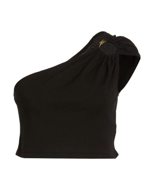Elisabetta Franchi Black Top Viscose, Polyester