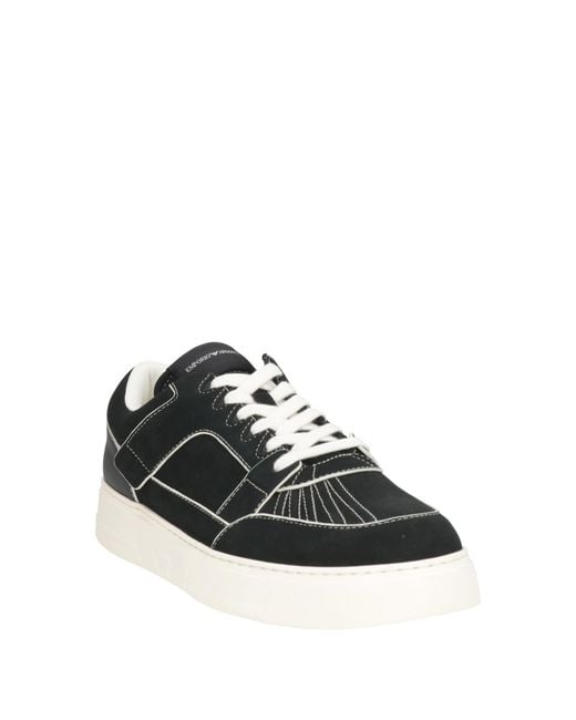 Emporio Armani Black Trainers for men