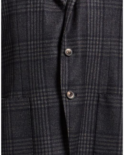 Santaniello Black Blazer Wool, Polyester, Polyamide for men