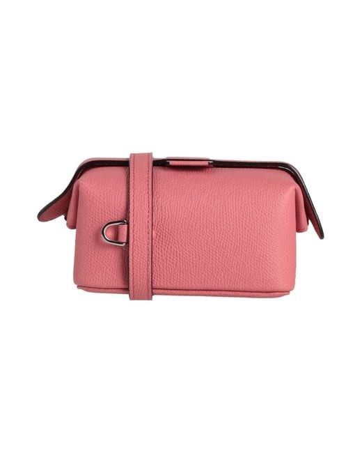 Valextra Pink Antique Rose Cross-Body Bag Calfskin