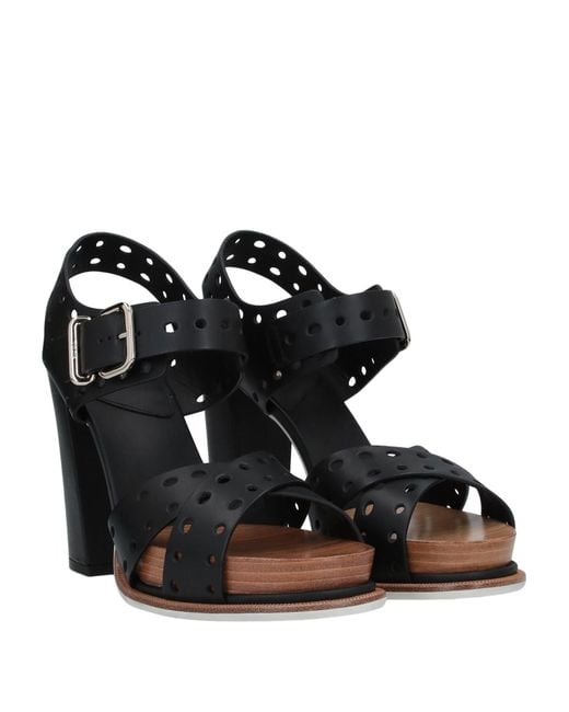 Tod's Black Sandals