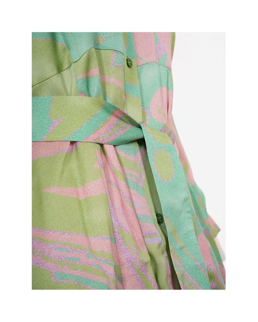 Robe longue Pinko en coloris Green