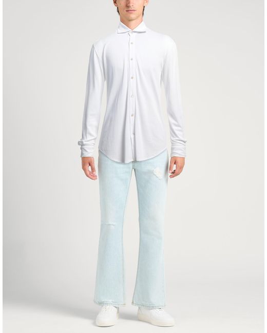 Eleventy White Shirt Cotton for men