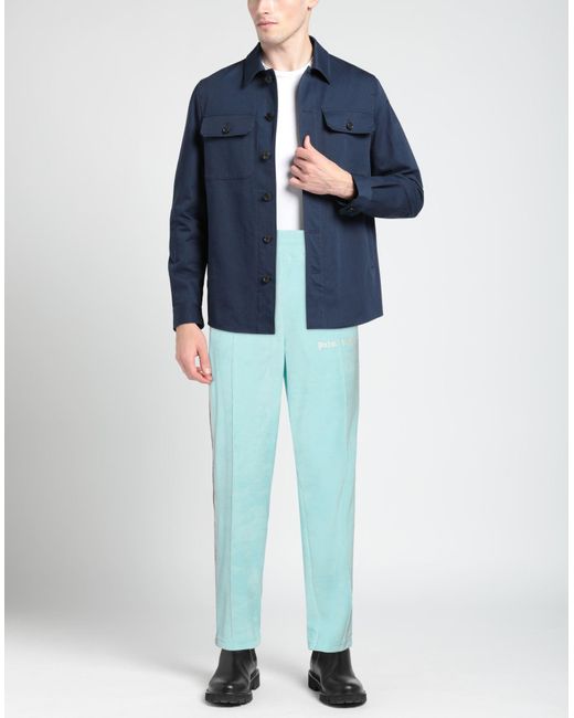Palm Angels Blue Trouser for men