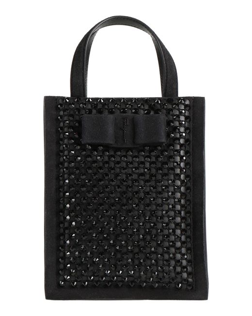 Ferragamo Black Viva Mini -- Handbag Leather