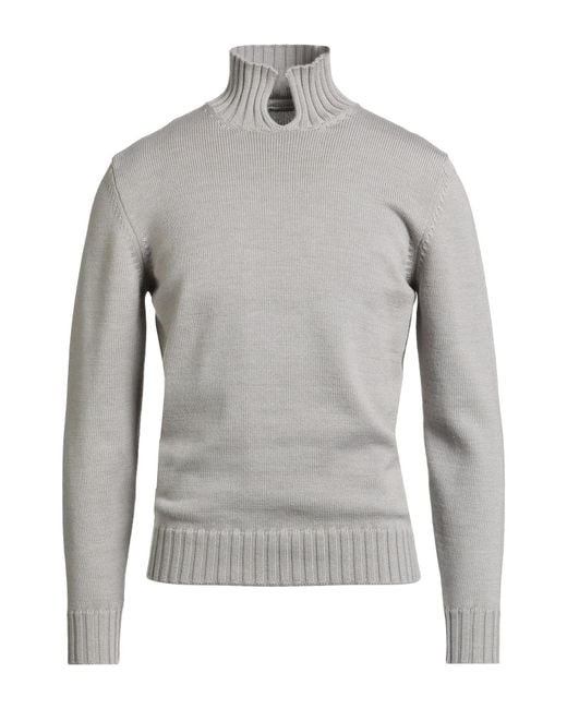 FILIPPO DE LAURENTIIS Gray Sweater Merino Wool for men