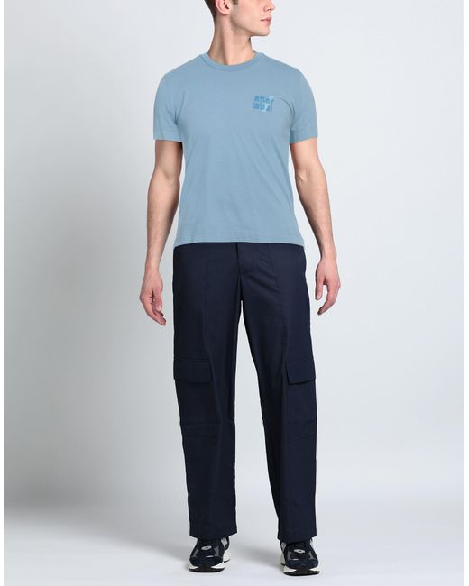 AFTER LABEL Blue T-shirt for men