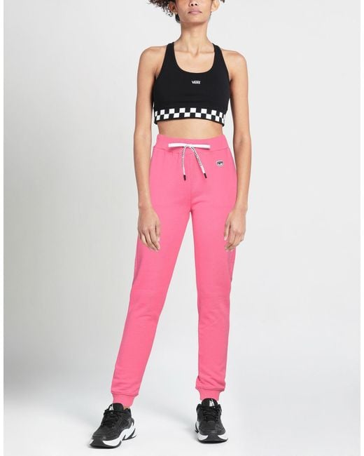 Chiara Ferragni Pink Pants Cotton