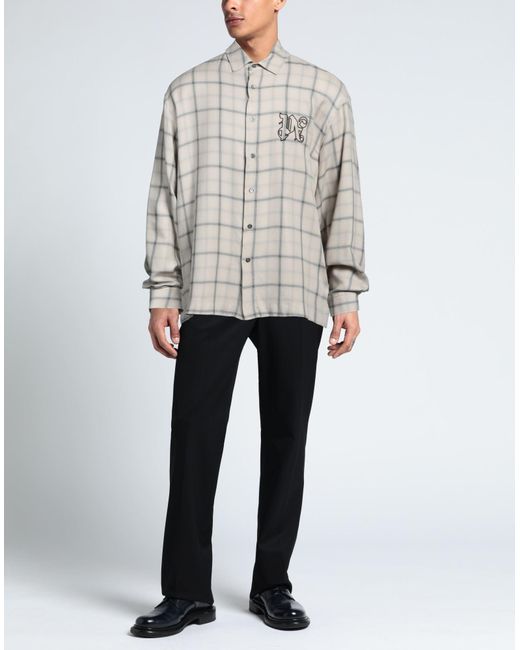 Palm Angels Gray Shirt for men