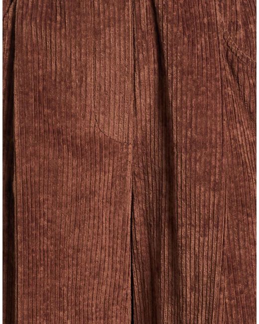 Brunello Cucinelli Brown Pants Cotton, Elastane