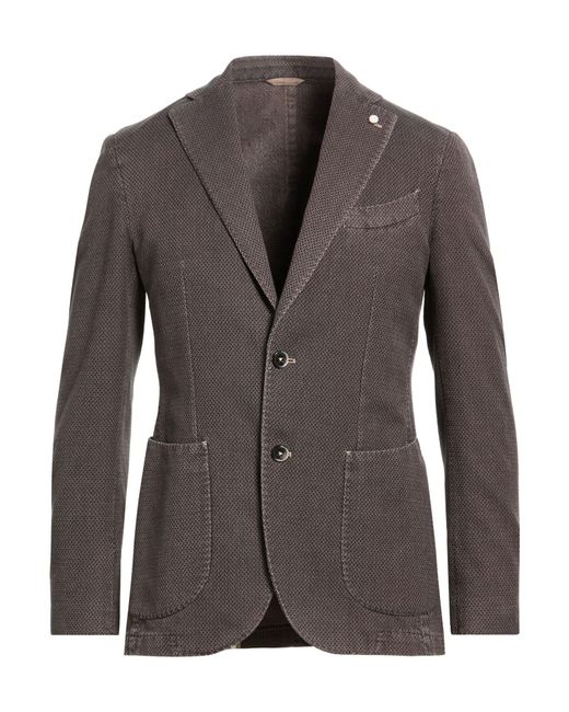 Luigi Bianchi Brown Blazers for men